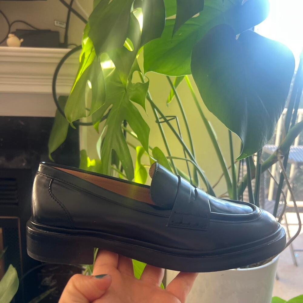 Madewell Black Leather Loafers